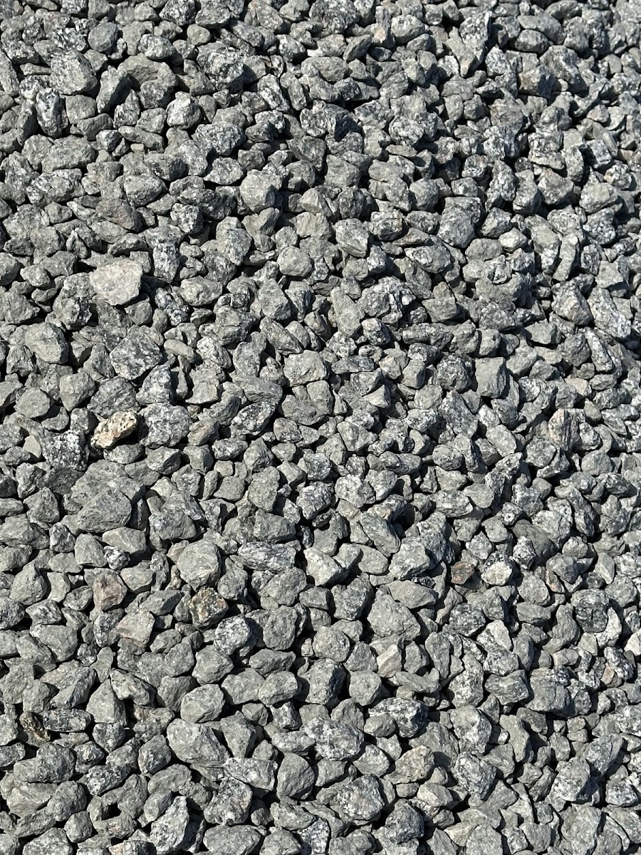 Crushed gravel and aggregate